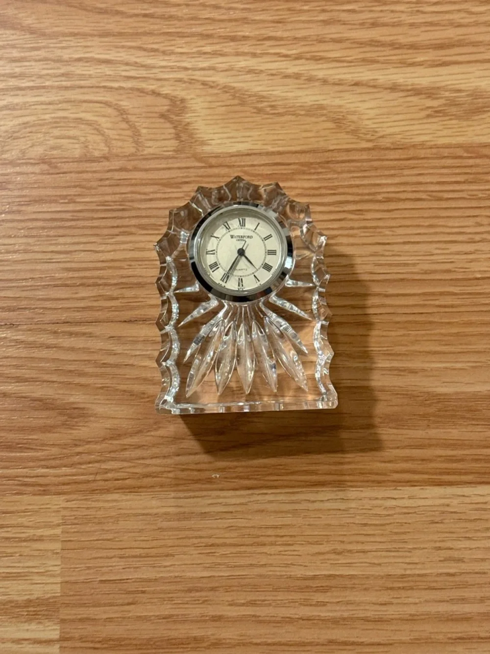 Waterford Clear Crystal Mantel Clock - Clear